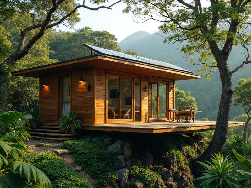 Illustration of Eco-Friendly Home Builders